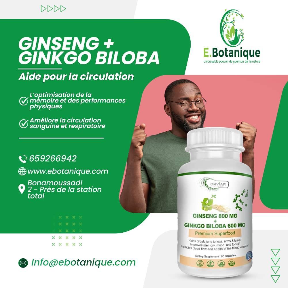 Ginseng 800 mg - Ginkgo Biloba 600 mg