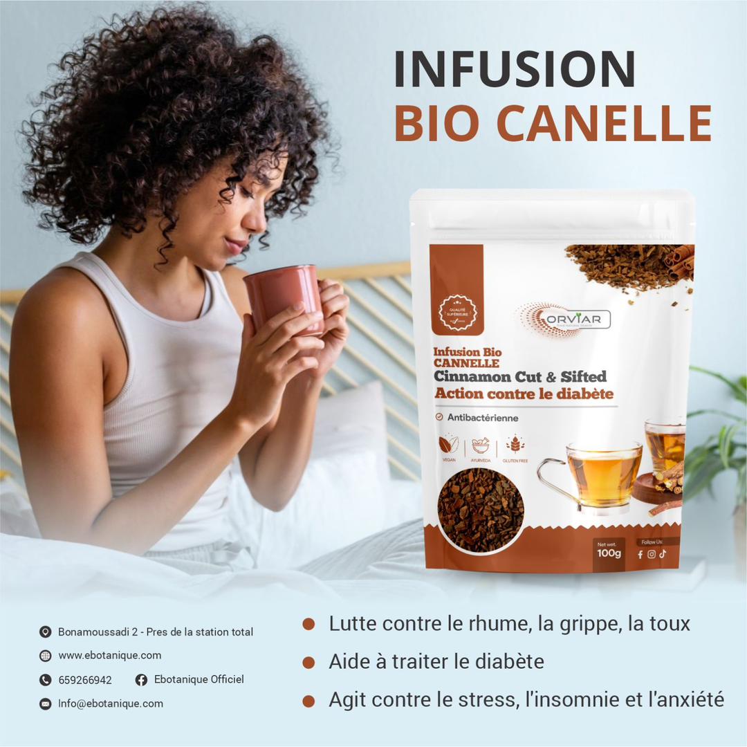 Infusion bio Cannelle coupée et tamisée