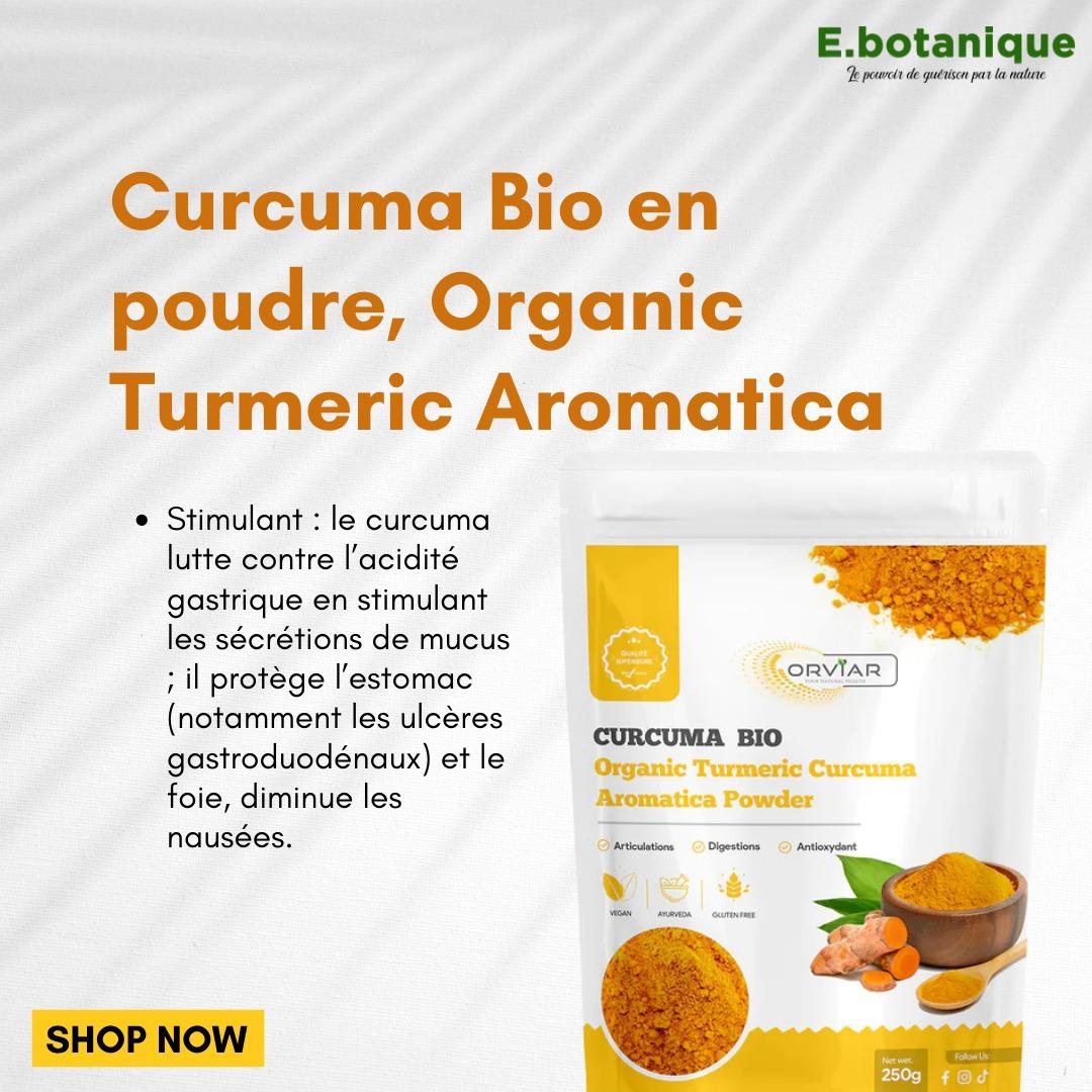 Poudre de Curcuma BIO, Organic Turmeric Aromatica - 250 gr