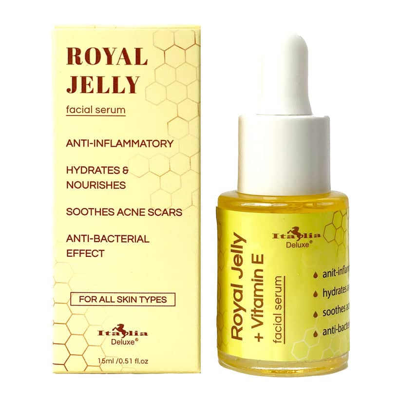 ROYAL JELLY (Gelé royale), Sérum de visage: Hydrate, nourrit votre peau en profondeur et la protège contre l'acné