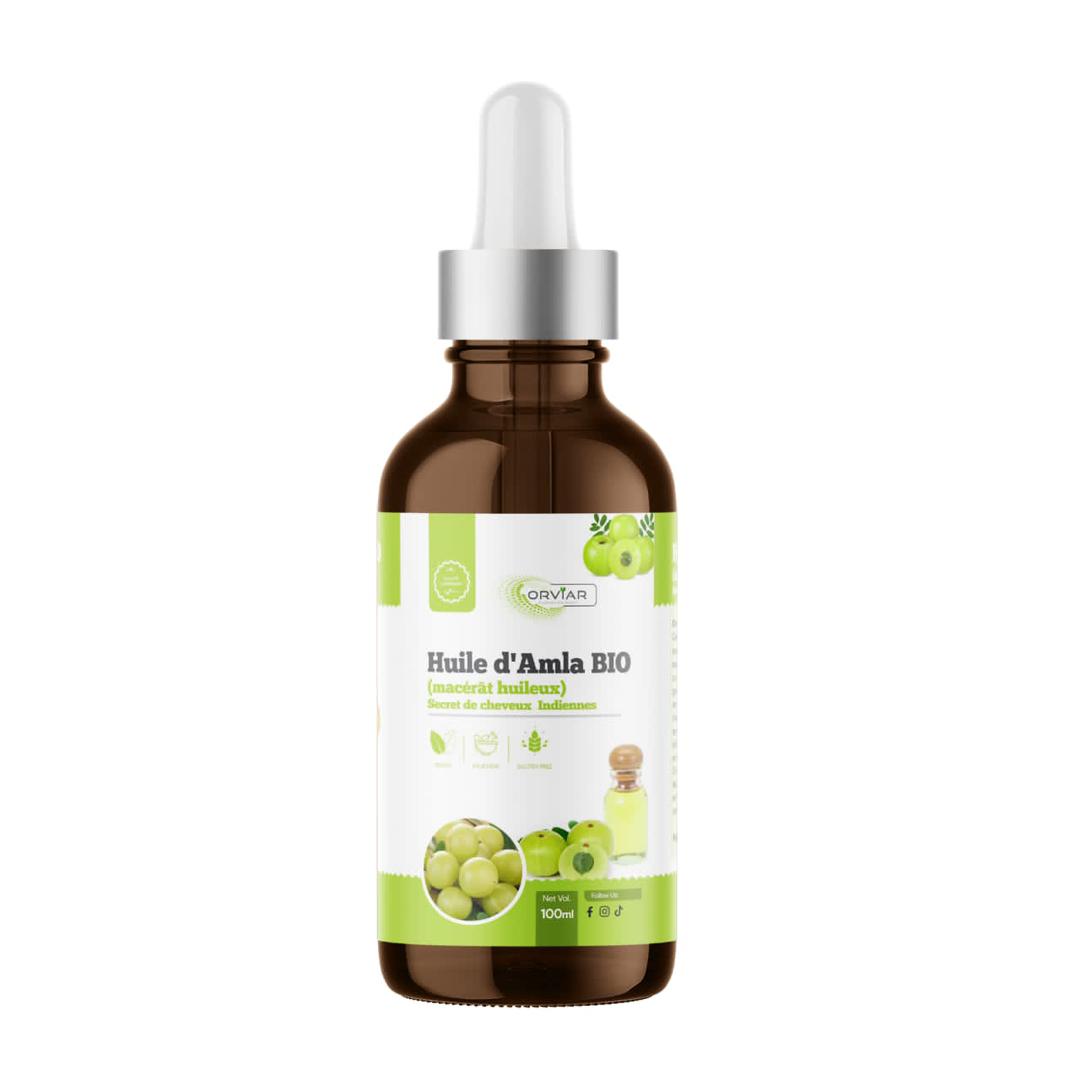 Huile d'amla bio, macérât pour cheveux, 30ml