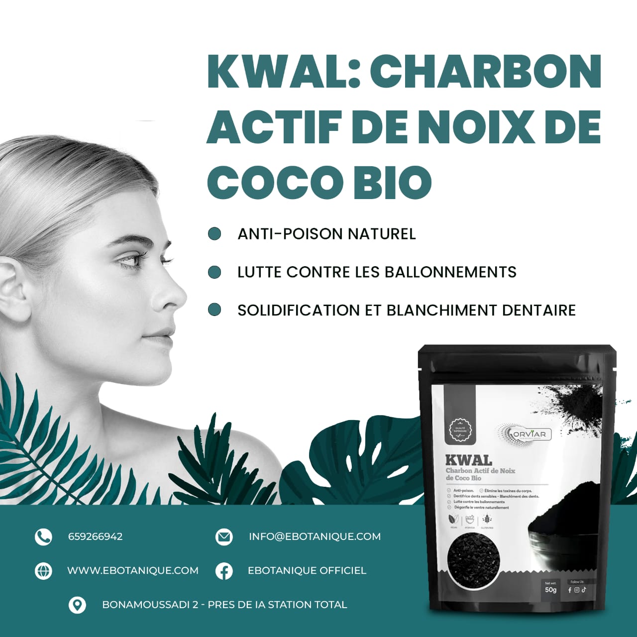 Charbon Actif : Anti-Poison,  Détox système - Ebotanique | Cameroun