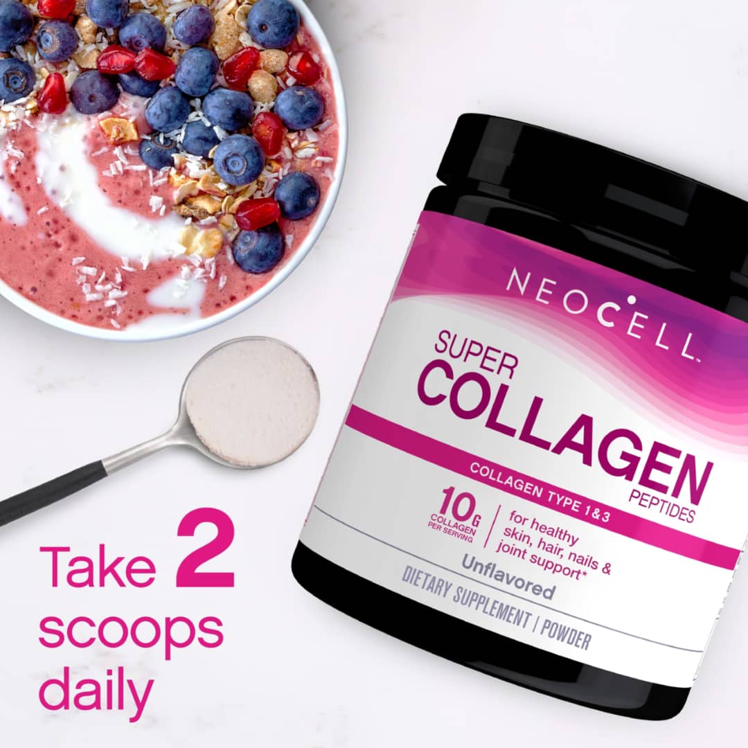 Complément alimentaire - NeoCell Poudre de peptides de collagène, 10g