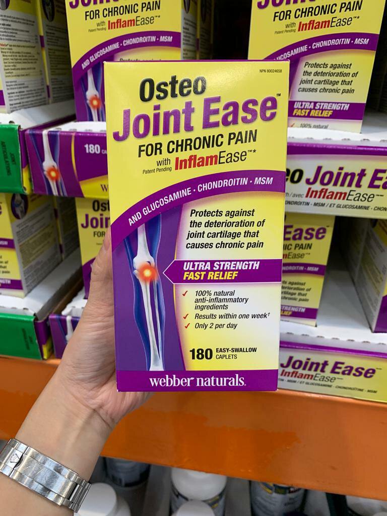Complément alimentaire - Osteo Joint Ease avec Glucosamine, Chondroitin, lutte contre les douleurs articulaire chroniques