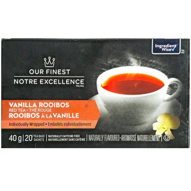 Our finest thé rouge rooibos à la vanille, 40 g x 20 sachets