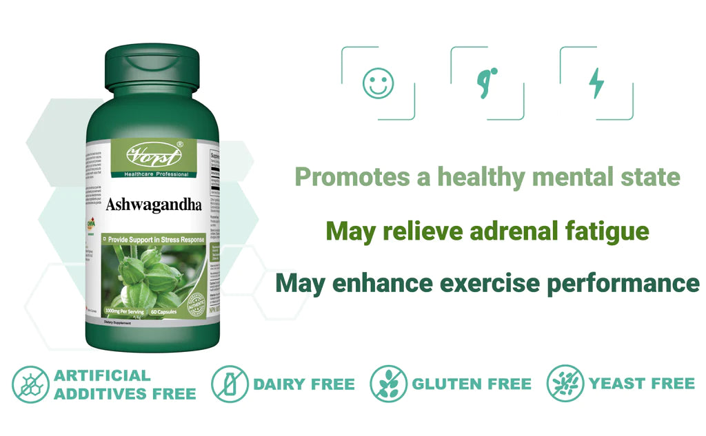 Complement Alimentaire Ashwagandha - Fatigue, le stress et l'anxiété