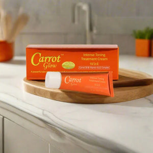 GLOW - Carrot Glow Crème de traitement tonifiante intense à l'huile de carotte et au complexe de vitamines A, K et E