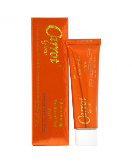 Glow - Carrot Glow Gel traitant tonifiant intense à l'huile de carotte et au complexe de vitamines A, K et E