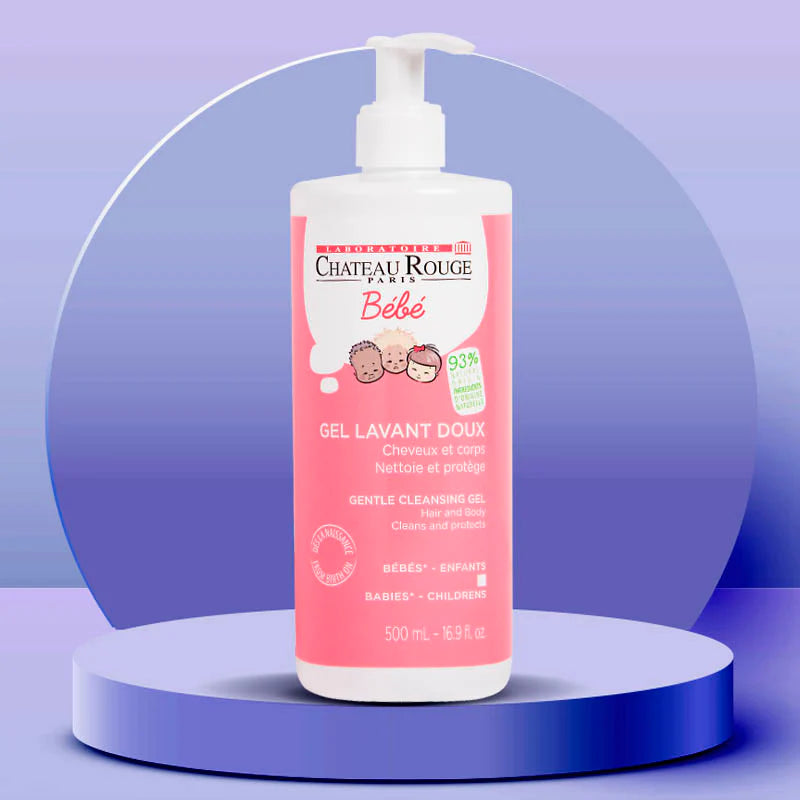 CHATEAU ROUGE GEL LAVANT BEBE, cheveux et corps: nettoie et protège