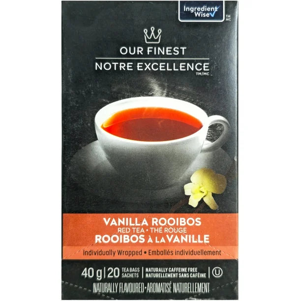 Our finest thé rouge rooibos à la vanille, 40 g x 20 sachets