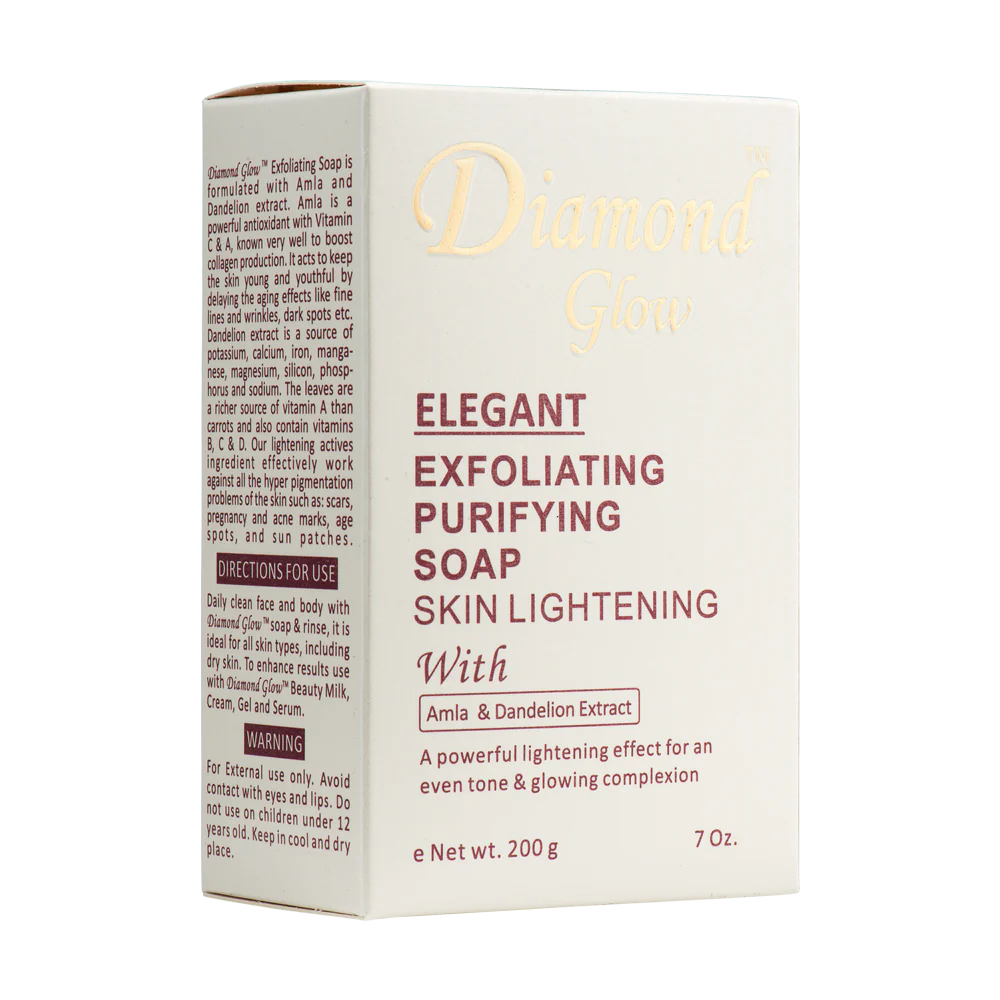 GLOW-Diamond Glow Savon purifiant exfoliant élégant