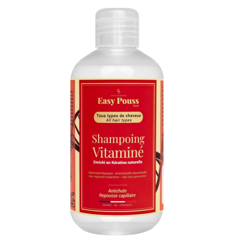 Easy Pouss - Shampoing Vitaminé Anti-Chute, Enrichi en kératine naturelle, tous types de cheveux