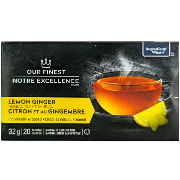 Our Finest tisane au citron et au gingembre, 32 g x 20 sachets