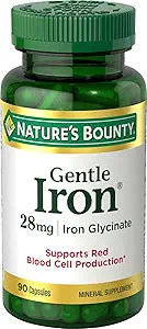 Gentle Iron Plus 28 mg 90 gélules, prévient la carence en fer