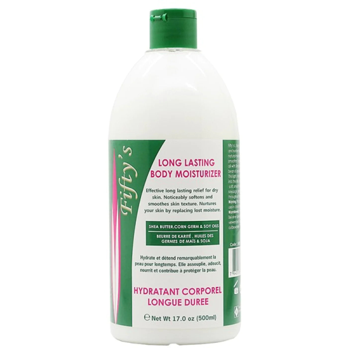 FIFTY’S BEAUTY – LONG LASTING (LL) BODY MOISTURIZER- Lait hydratant corporel longue durée 500 ml