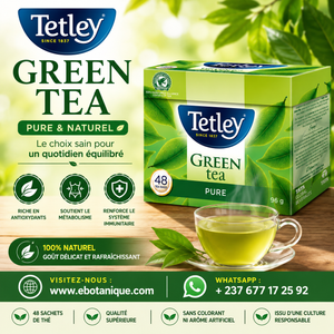 Tetley Thé vert pur, 48 sachets de thé