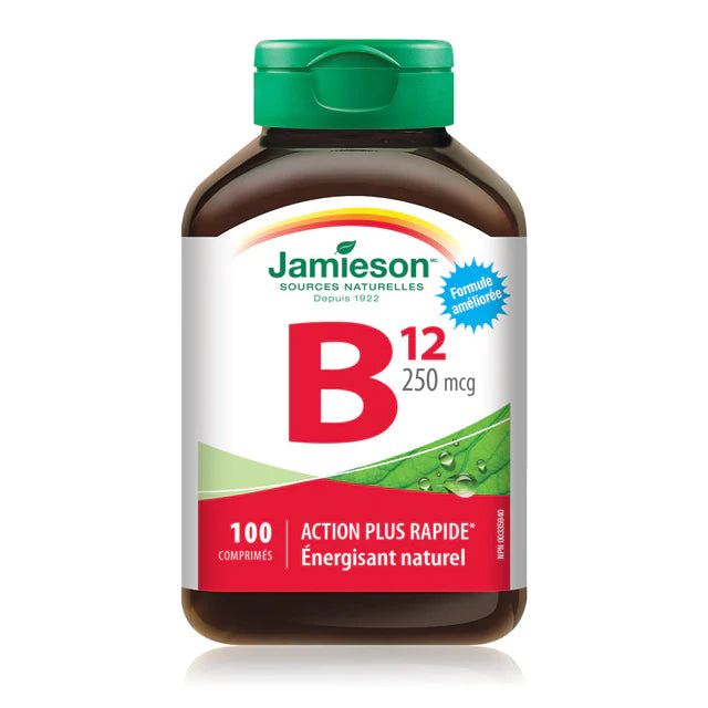 Complement Alimentaire Jamieson Vitamine B12 250mcg, 35 comprimés -  Energisant naturel