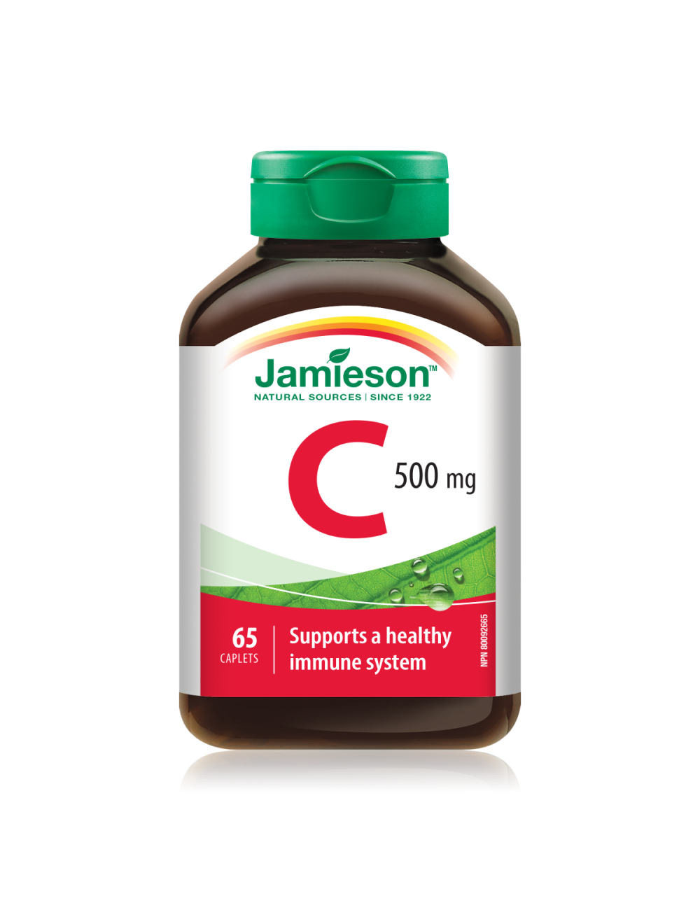 Complement Alimentaire Jamieson Vitamine C 500mg, 65 comprimés- Favorise la santé du système immunitaire