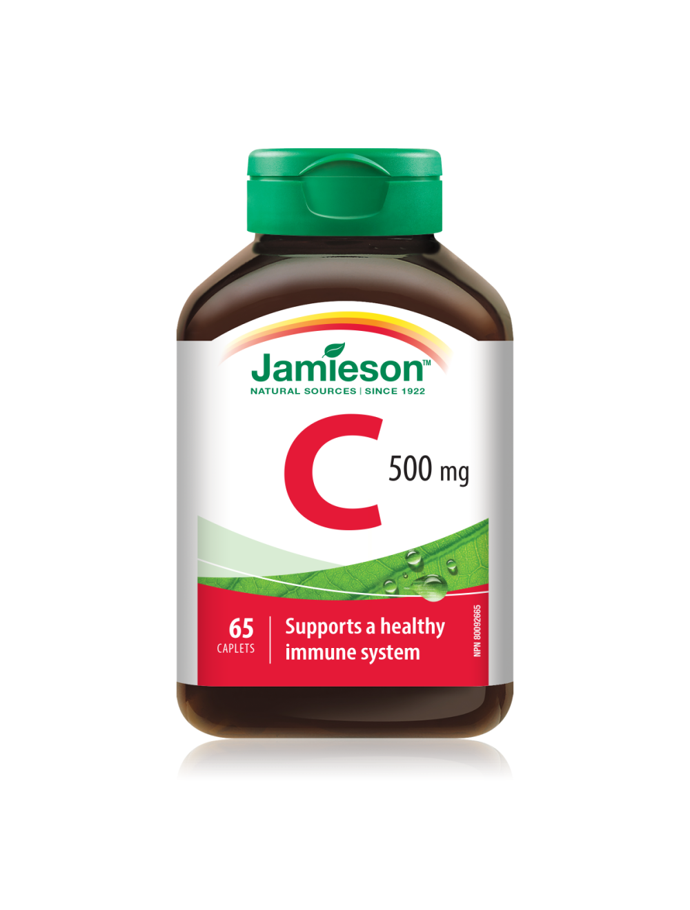Jamieson Vitamine C 500mg, 65 comprimés- Favorise la santé du système immunitaire