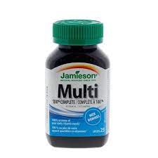 Complement Alimentaire Jamieson Multivitaminé à 100% complète pour hommes, 20 comprimés