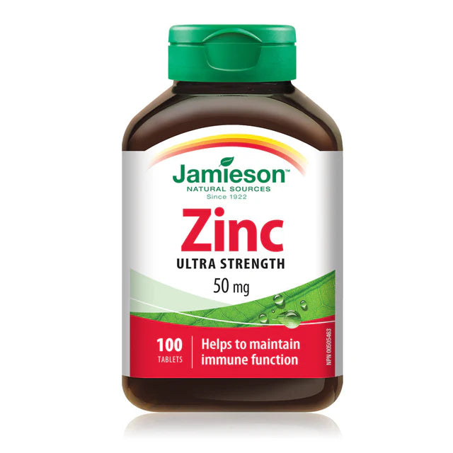 Complement Alimentaire Jamieson Zinc 50 mg extra fort 100 capsules
