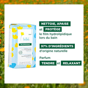 Bébé KLORANE  Savon Surgras Doux - 250g visage et corps