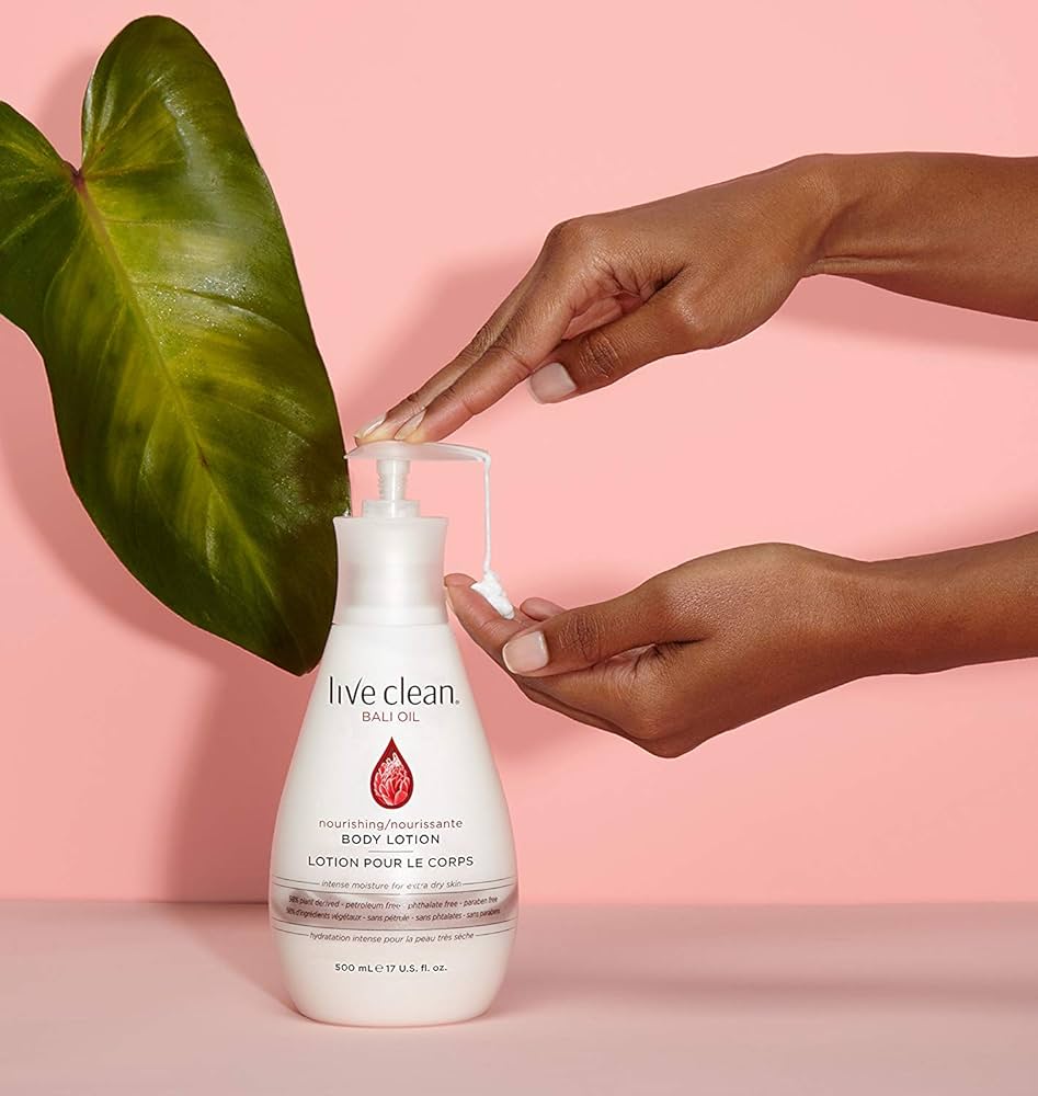 Live clean Bali oil- Lotion pour corps nourrissante 500ml
