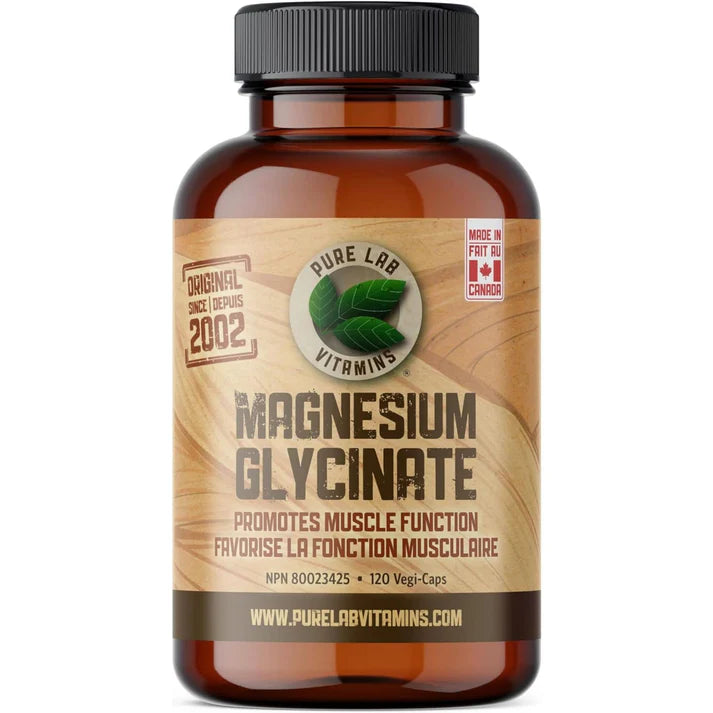 Vitamins Glycinate de magnésium 165 mg, 120 capsules