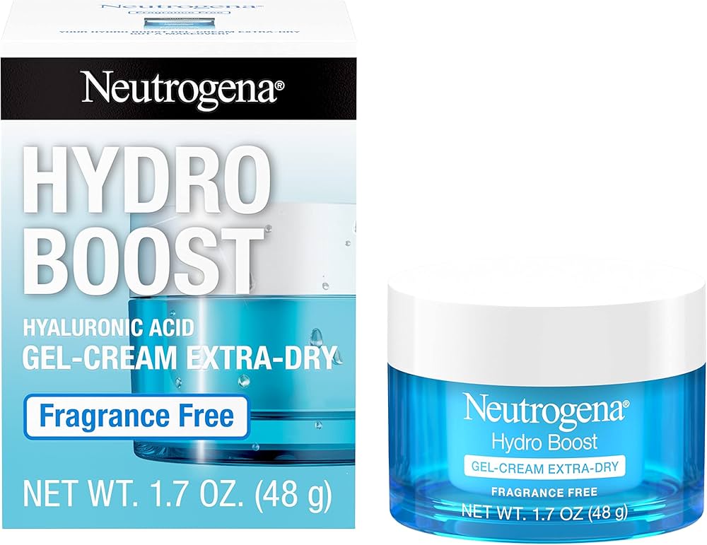 Neutrogena-Gel-crème hydratant pour le visage à l'acide hyaluronique Hydro Boost  pour hydrater et lisser la peau très sèche