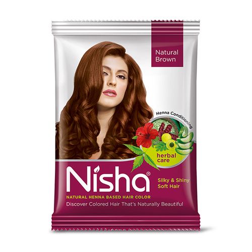 Nisha natural henna based hair color – henna conditioning, cheveux soyeux, brillants et doux