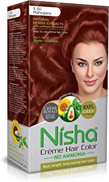Nisha crème de coloration Permanente, Acajou