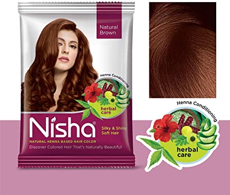Nisha natural henna based hair color large – henna conditioning, cheveux soyeux, brillants et doux