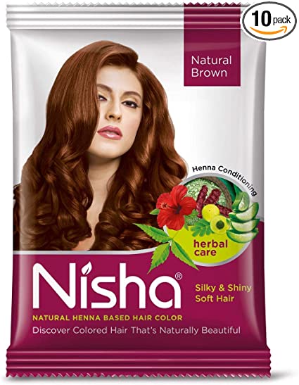 Nisha natural henna based hair color – henna conditioning, cheveux soyeux, brillants et doux