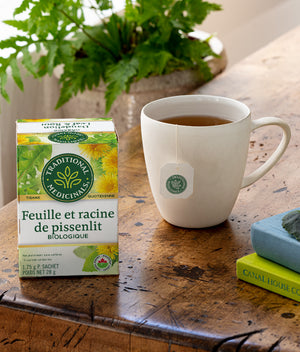 Tisane biologique à la feuille et à la racine de pissenlit, 16 sachets