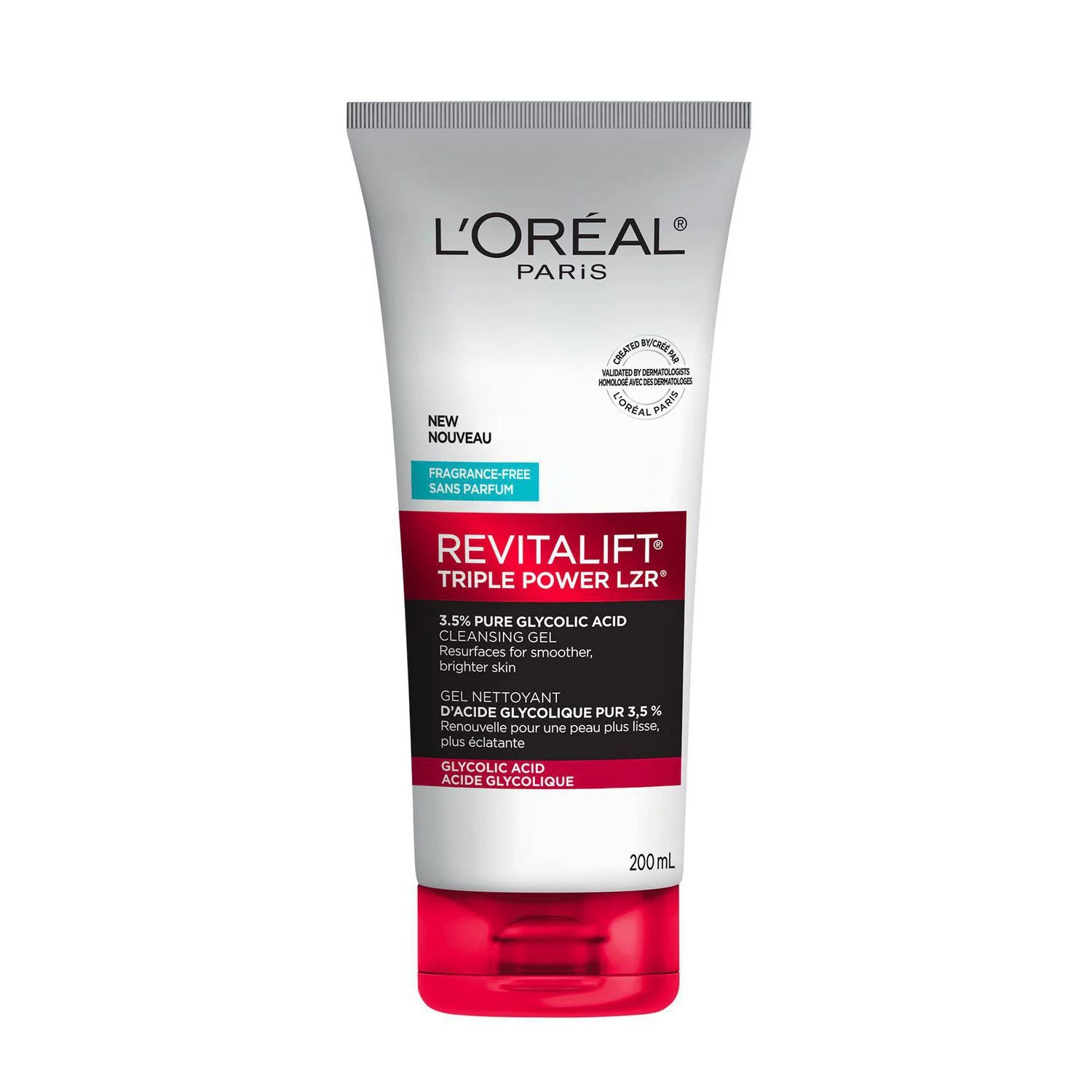 L'Oréal Paris Gel nettoyant pour le visage avec 3,5 % d'acide glycolique