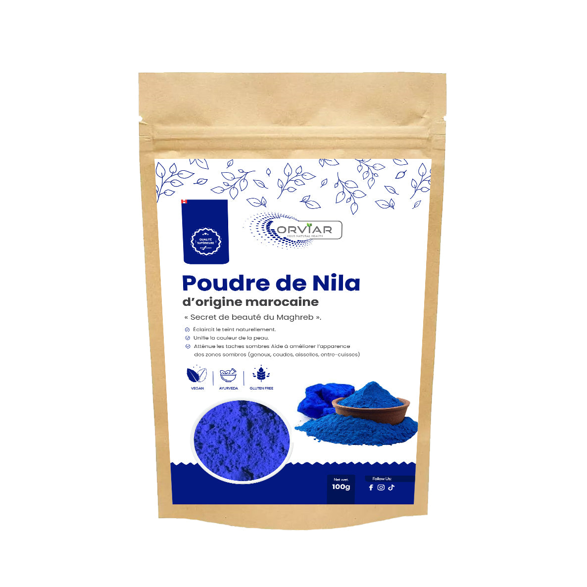 Poudre de Nila Naturelle – Soin Éclaircissant & Unifiant pour la Peau | Ebotanique Cameroun
