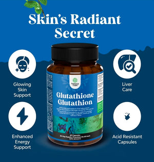Complément alimentaire Glutathion & chardon Marie | Source d'antioxydants 60 comprimés