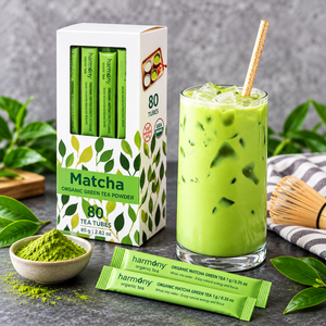 Thé Vert Matcha Bio Premium – 80 Tubes de 1 g | Ebotanique Cameroun