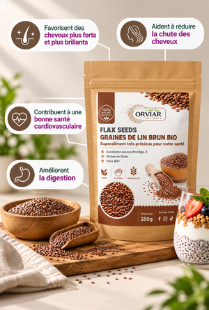GRAINES DE LIN BRUN BIO 250 gr