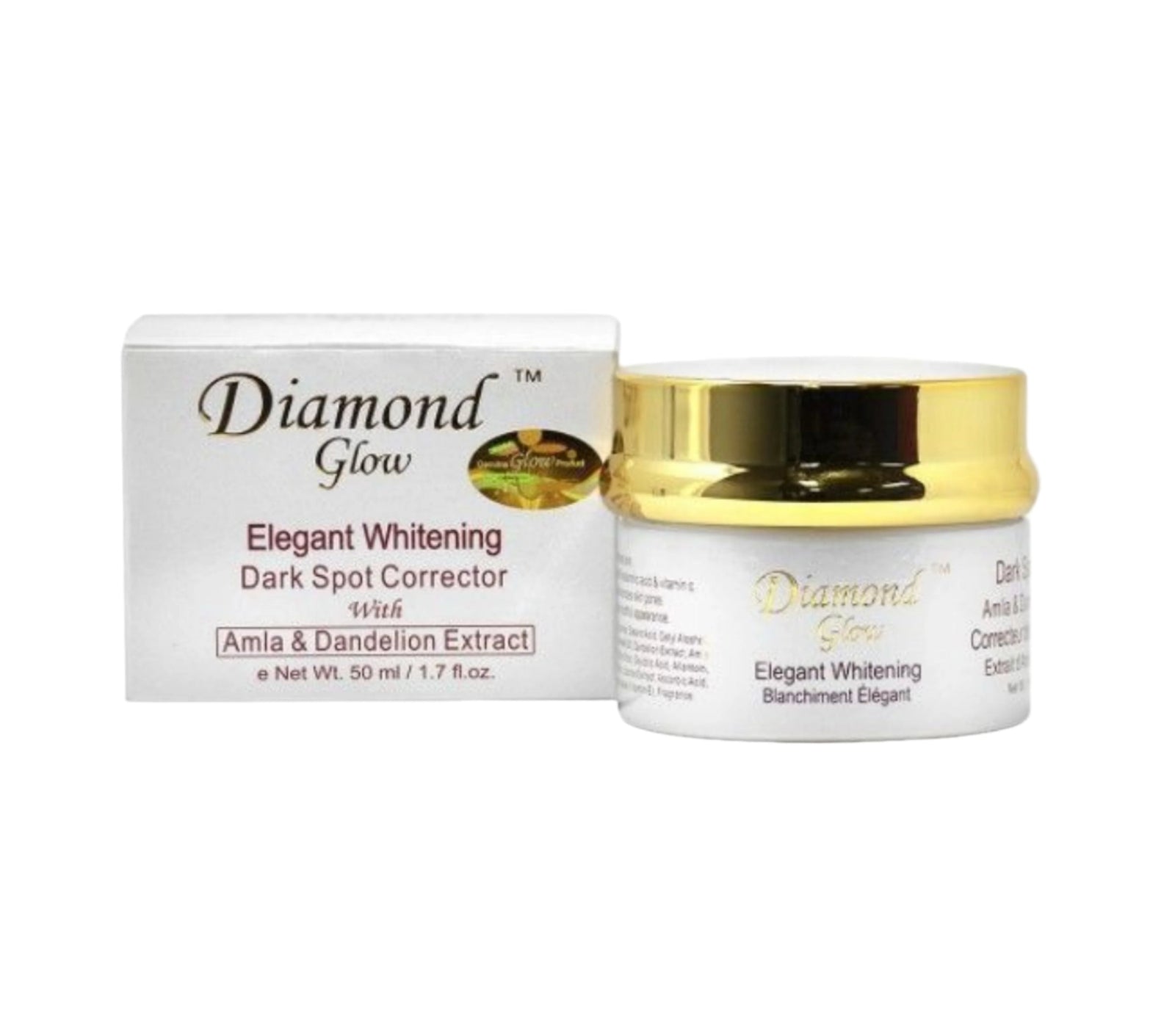 Labelle glow Diamond Crème visage  blanchissant - Correcteur de taches sombres avec l'amla