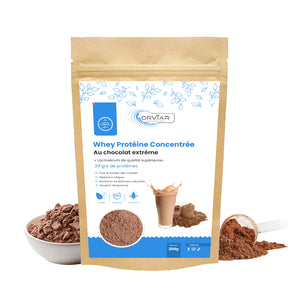 Protéine chocolat au lait extrême (Whey Protein) – Énergie, Force & Récupération 200gr