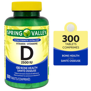 Complement Alimentaire Vitamine D3 2500IU  300 Cap | Ebotanique Cameroun