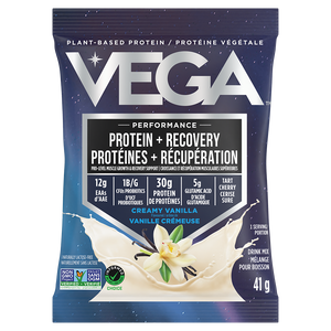 Vega Protéines + récupération, vanille - 30 g de protéines végétaliennes, 41 g