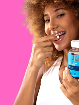 COLLAGÈNE MARIN & Vitamine C - Favorise l'éclat de la peau. 60 gummies