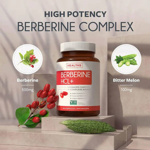 Complément alimentaire - Berbérine HCl+Bitter melon| Régule la glycémie et le métabolisme