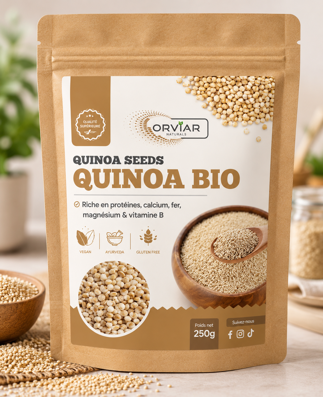 GRAINES DE QUINOA BIO 250 gr
