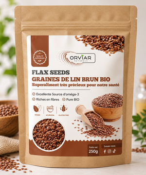 GRAINES DE LIN BRUN BIO 250 gr