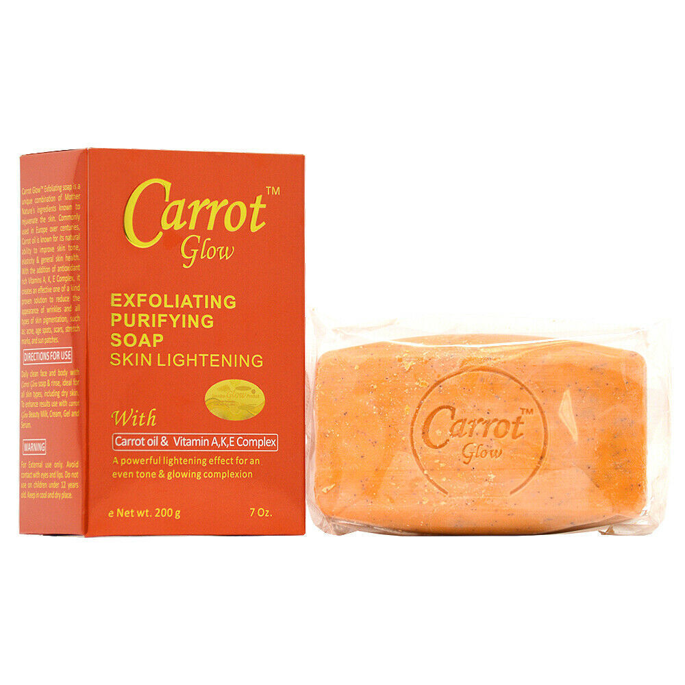 Savon purifiant exfoliant  à l'huile de carotte et au complexe de vitamines A, K et E