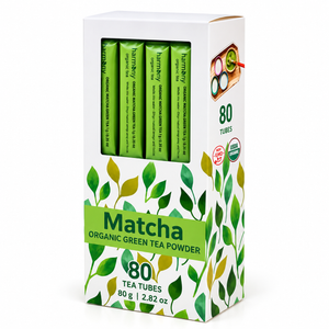 Thé Vert Matcha Bio Premium – 80 Tubes de 1 g | Ebotanique Cameroun