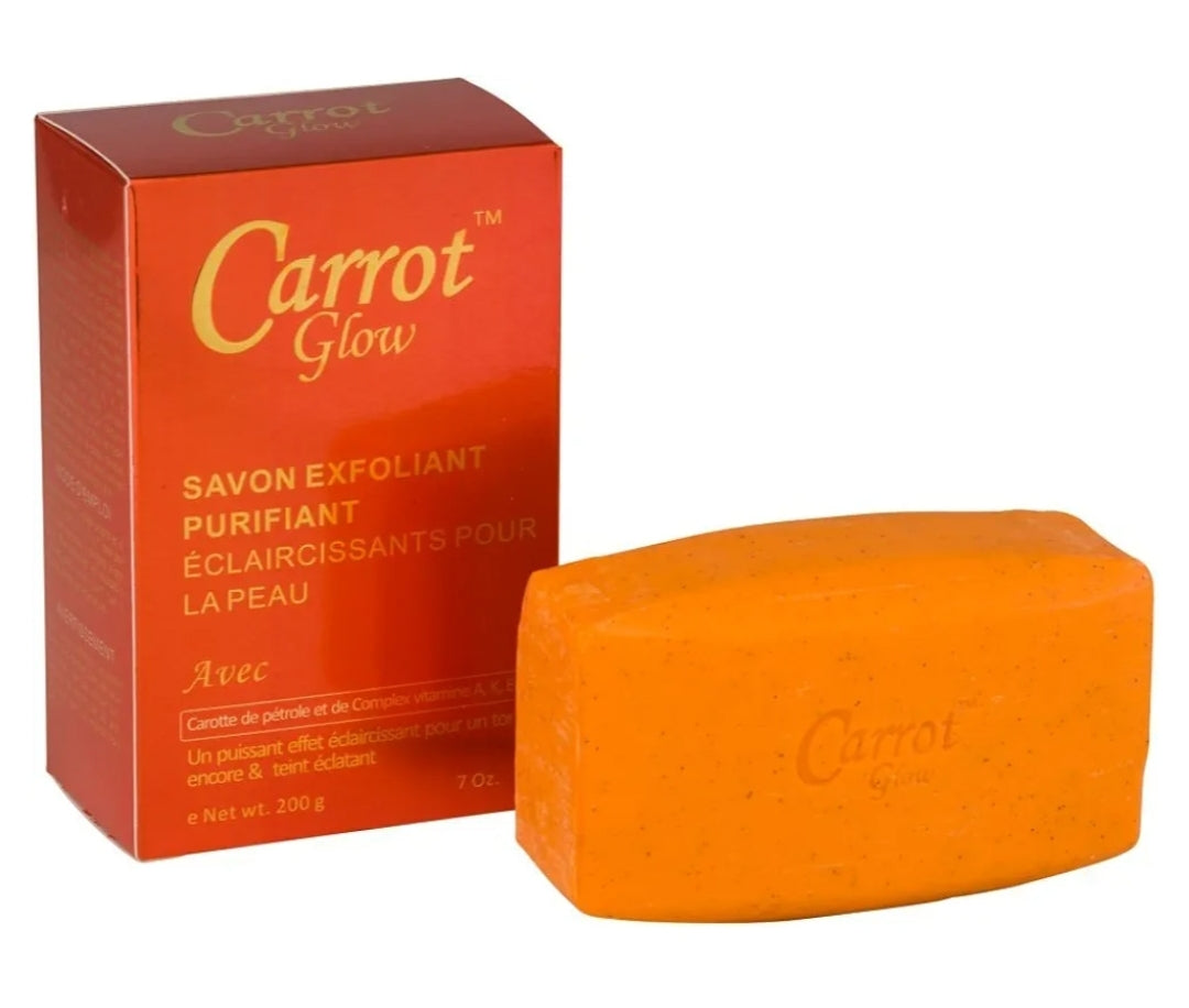 Savon purifiant exfoliant  à l'huile de carotte et au complexe de vitamines A, K et E